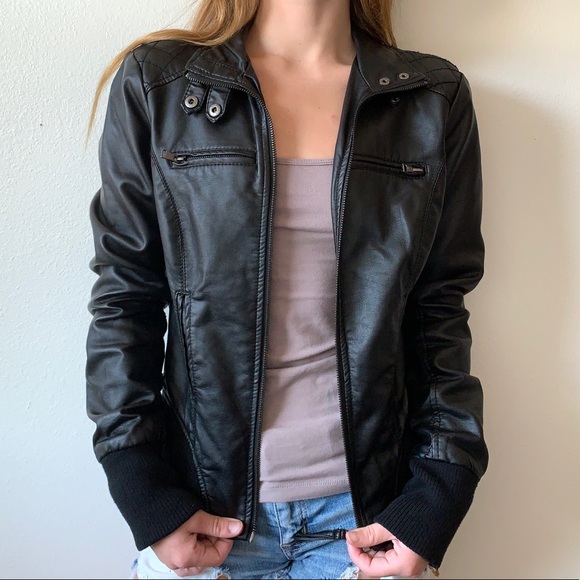 Jackets & Blazers - Black Leather Jacket